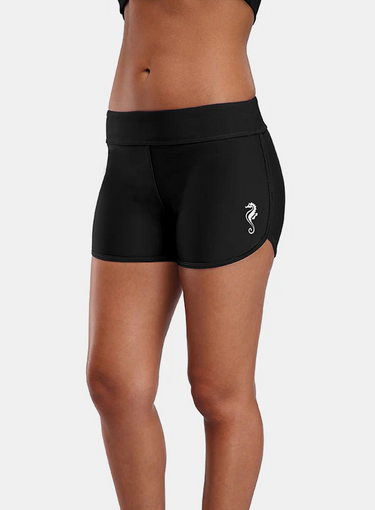Women’s Sporty Side V-Slit Swim Boyshorts
